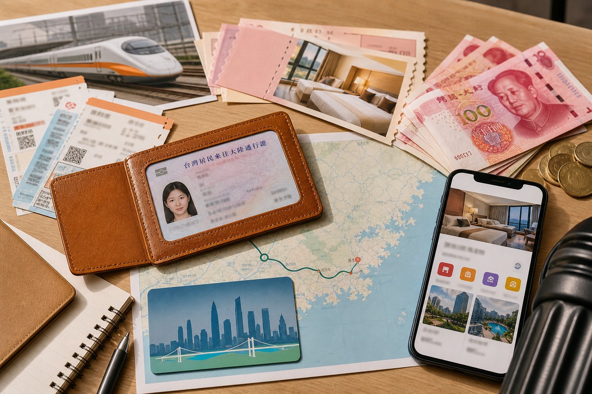 台灣人深圳廣州自由行行前準備:台胞證、人民幣與訂房 App