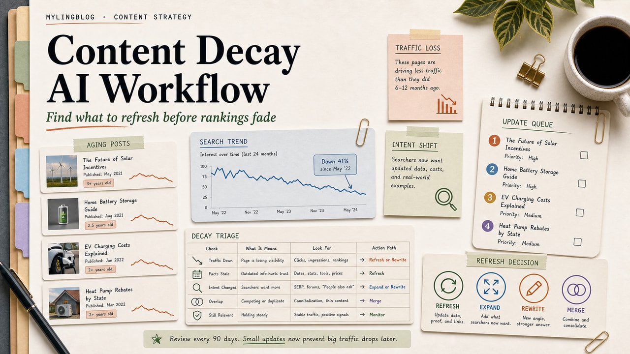 Content Decay AI Workflow: Find Posts Worth Updating